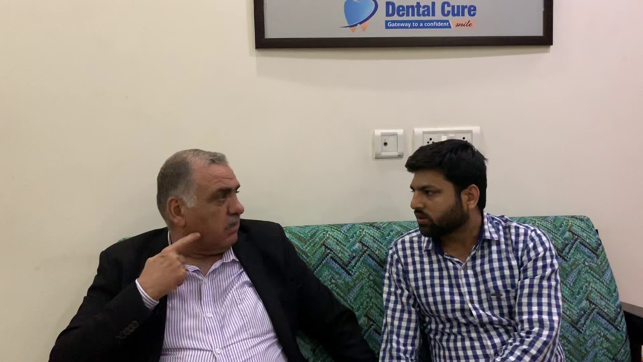 Review by international patient for dental Cure Clinic Gurugram India
