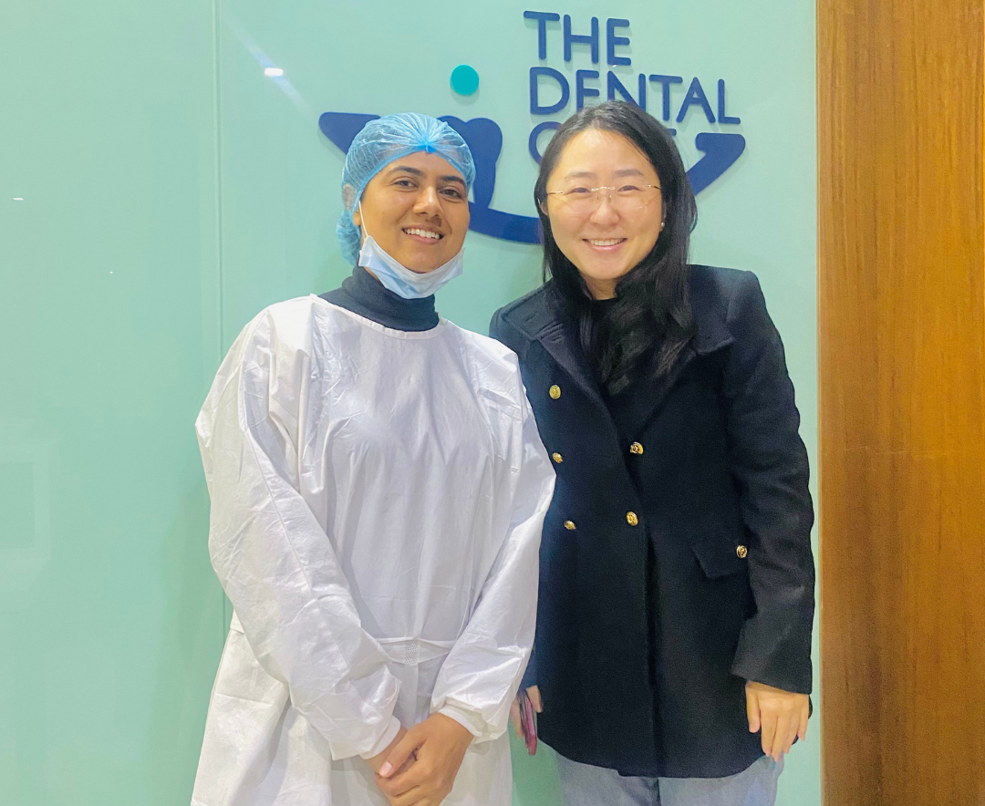 Dr. Pooja with happy patient